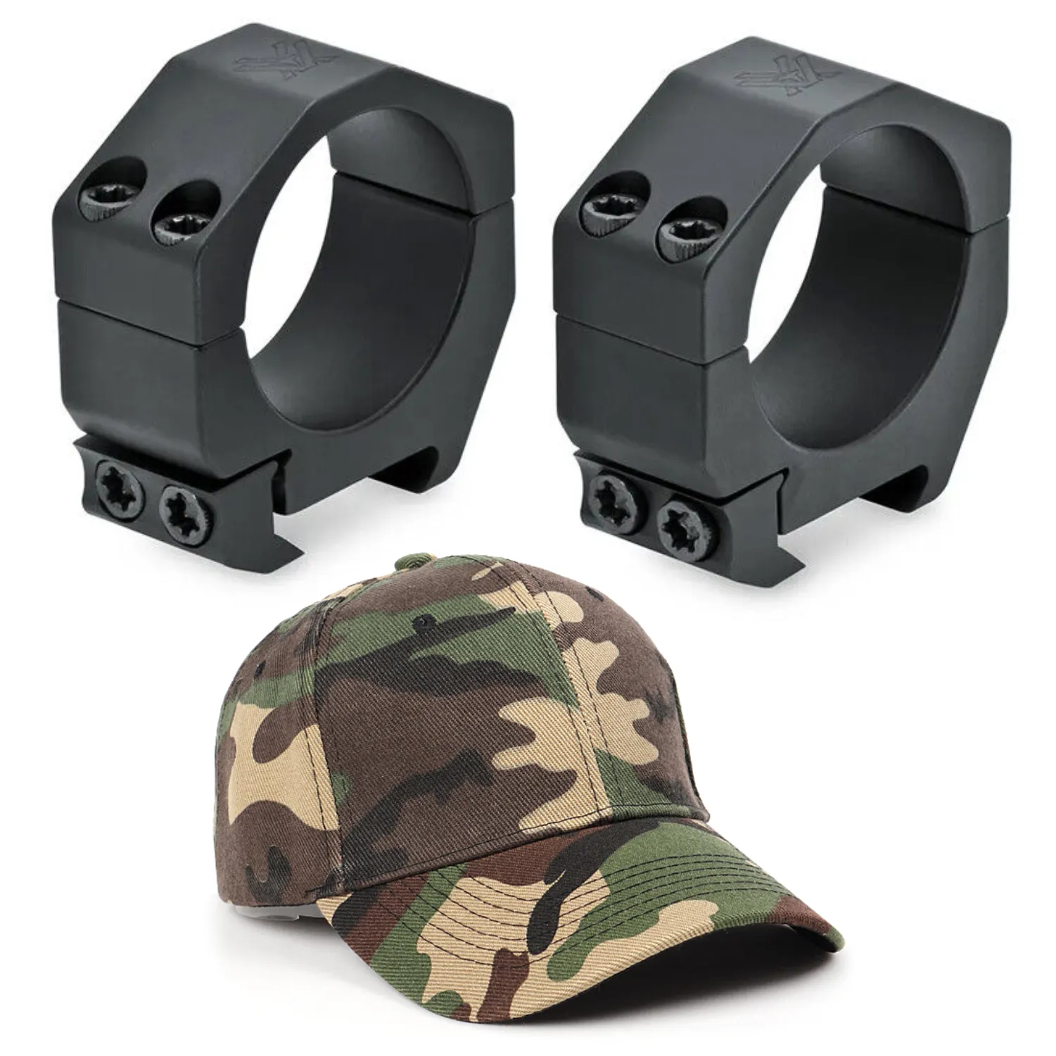 Vortex Optics Precision Matched Rings 35mm - Height 1.00 inches with Free Hat Bundle