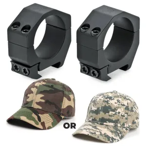 Vortex Optics Precision Matched Rings 35mm - Height 1.00 inches with Free Hat Bundle