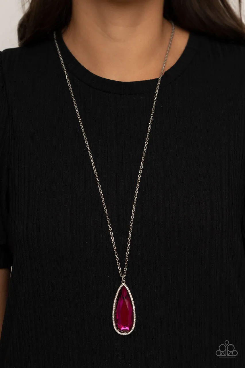 Watch Out for REIGN Pink Paparazzi Necklace