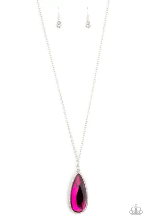 Watch Out for REIGN Pink Paparazzi Necklace
