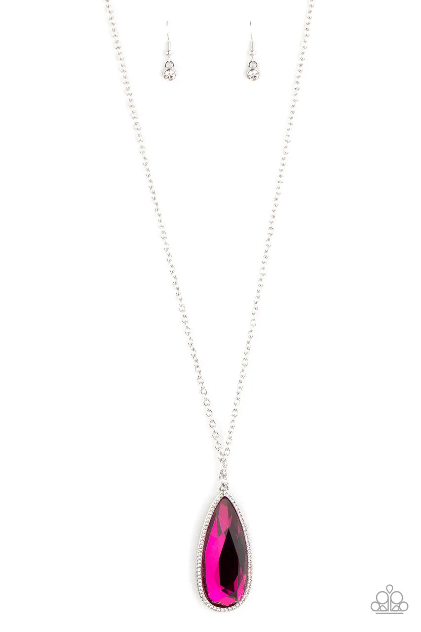 Watch Out for REIGN Pink Paparazzi Necklace