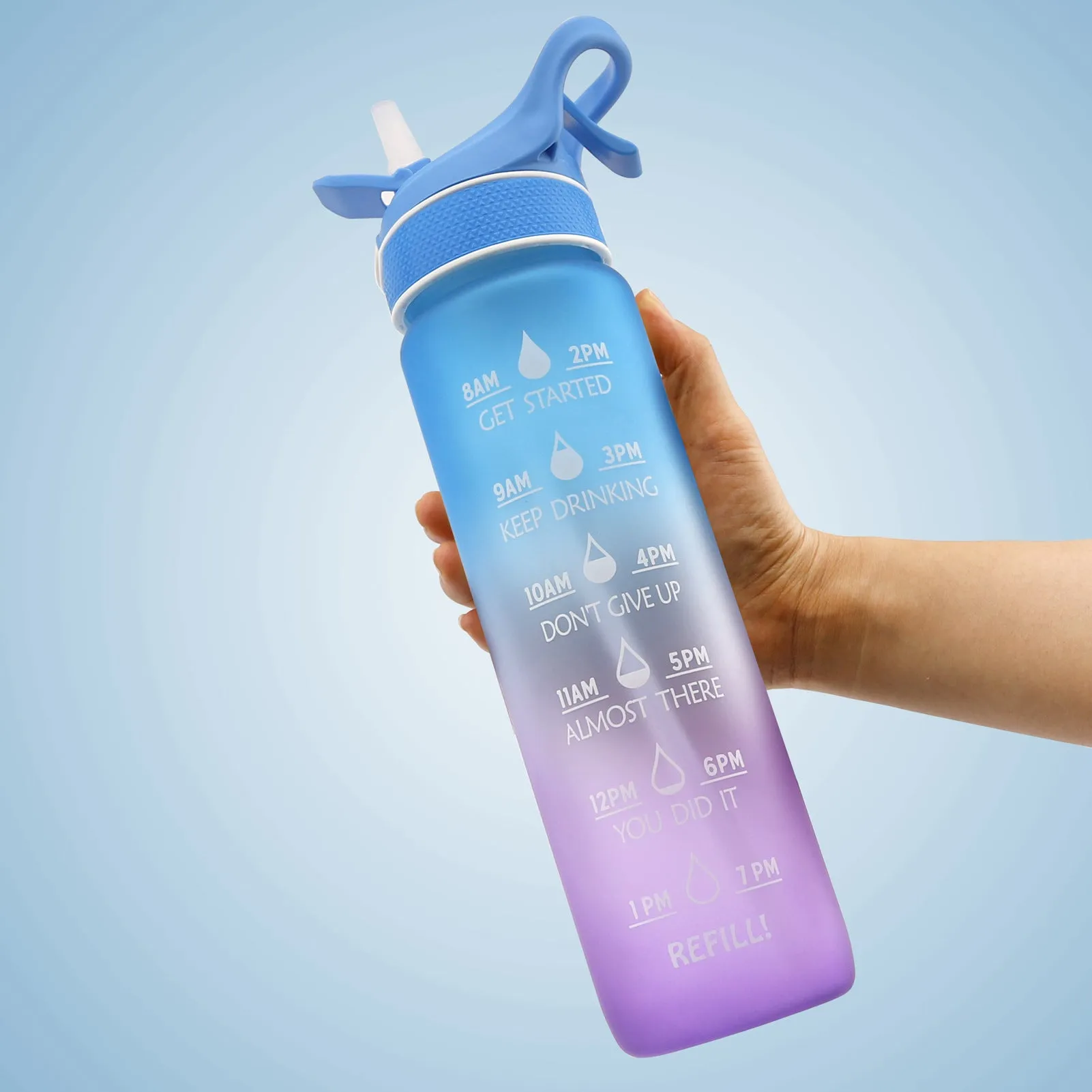 Water Bottle Scrub Bounce Cover Straw
