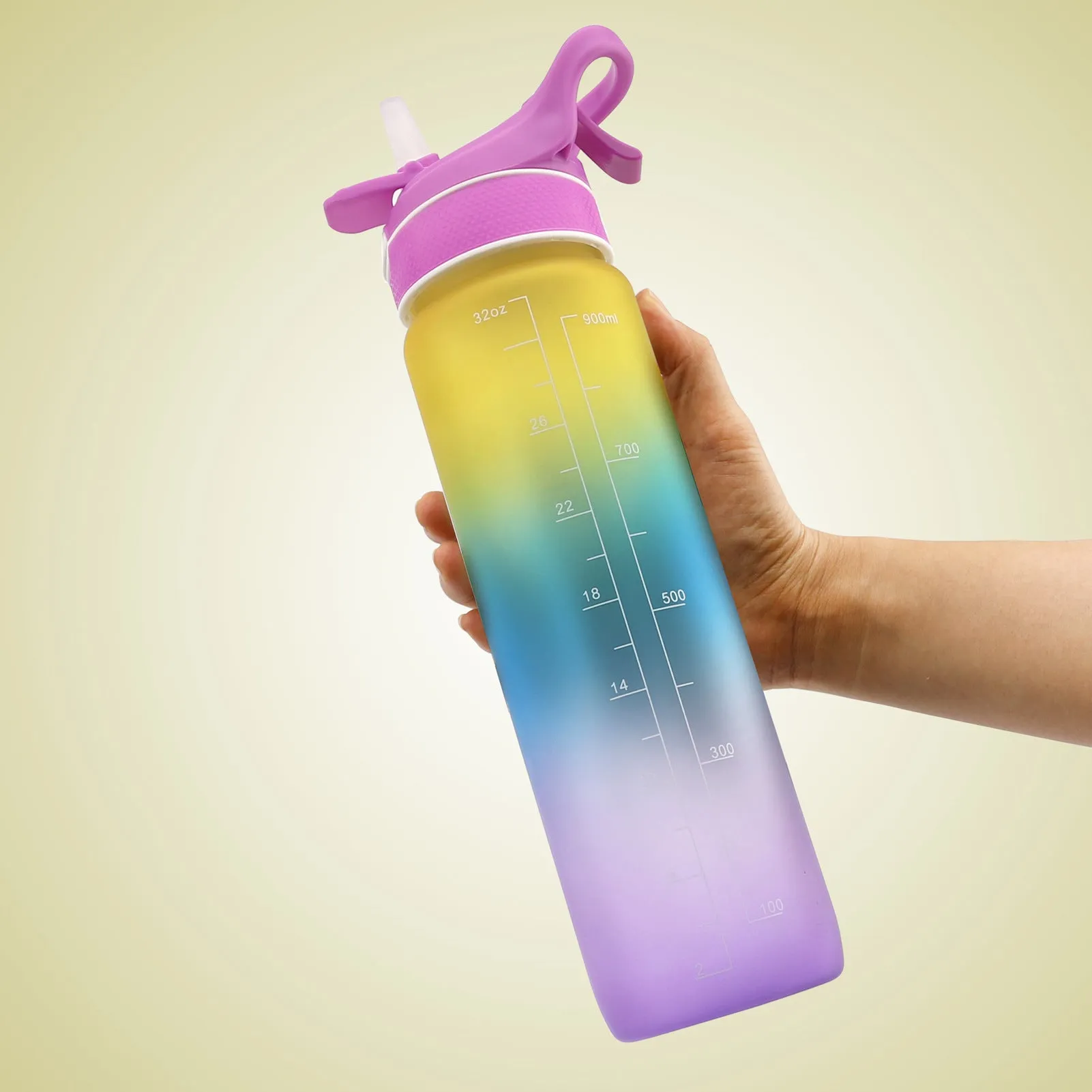 Water Bottle Scrub Bounce Cover Straw