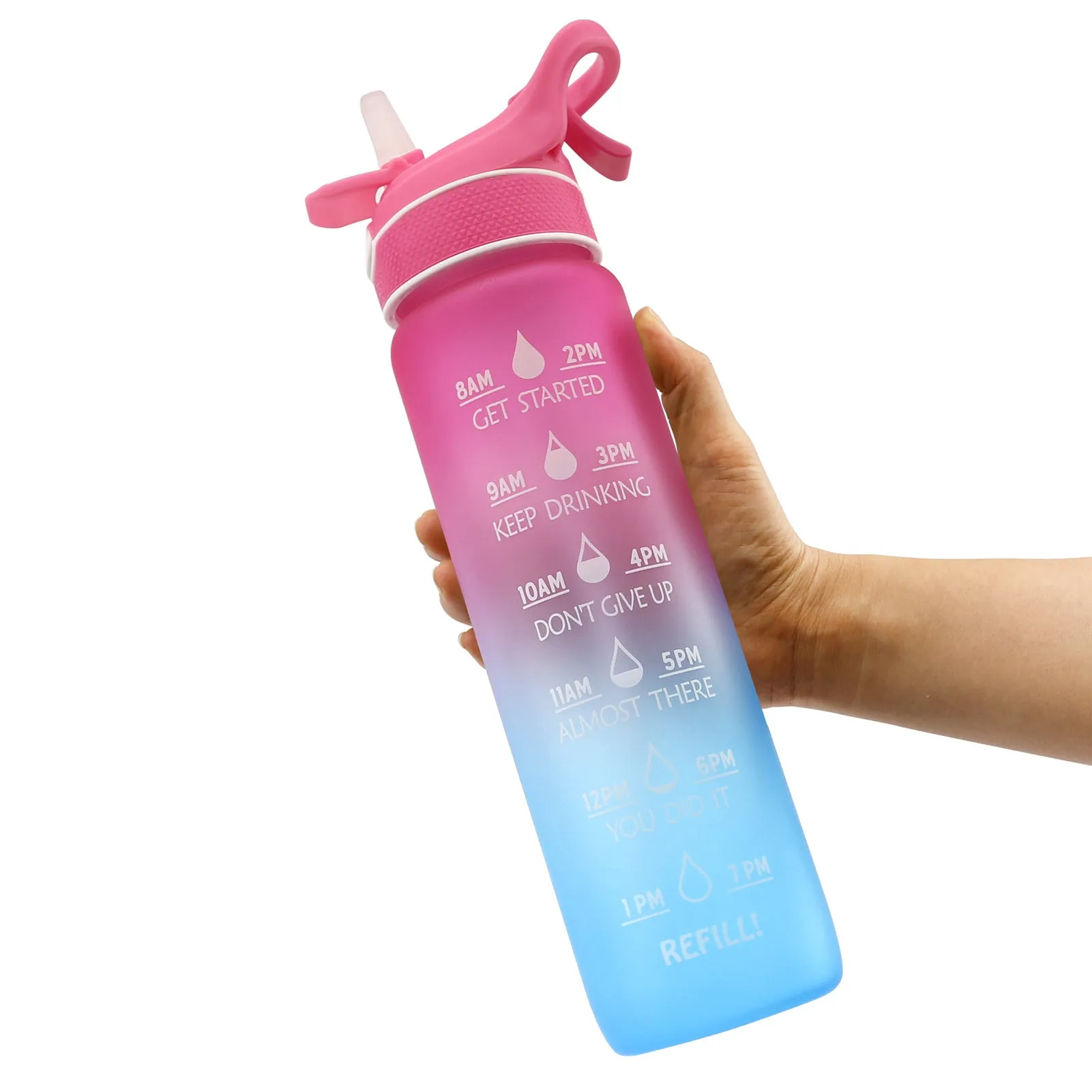 Water Bottle Scrub Bounce Cover Straw