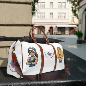 Waterproof Travel Bag - 'Practice, Laugh, Repeat' Design for Active Lifestyles