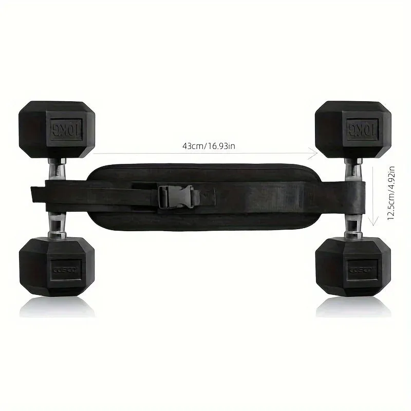Weight-Bearing Belt Weighted Waist Trainer Belt - Adjustable Resistance Ergonomic Design Workout Hip Thrust Hip Training Belt