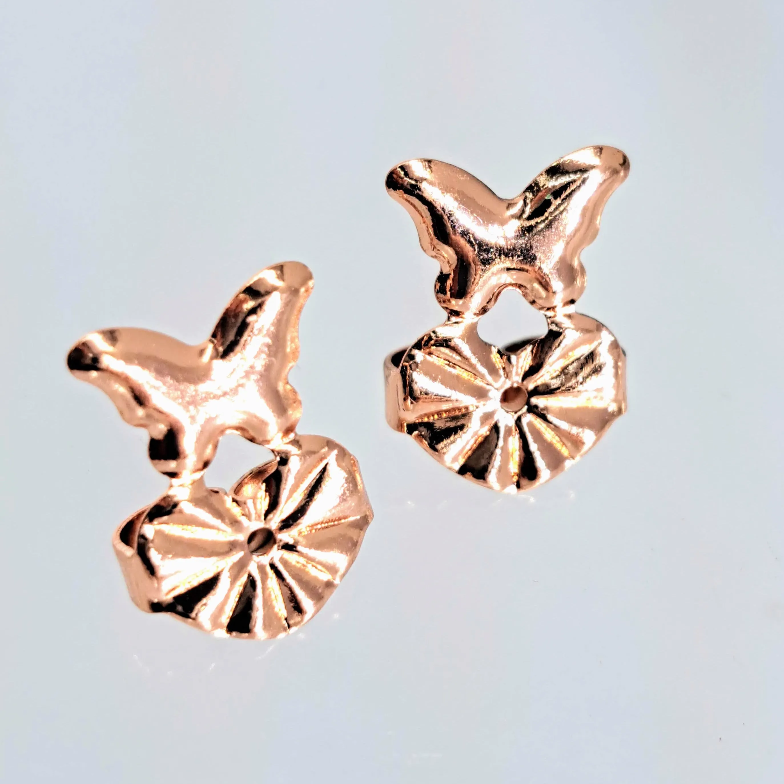 Weight Lifter Backs - Hypoallergenic, Plated Earring Backs