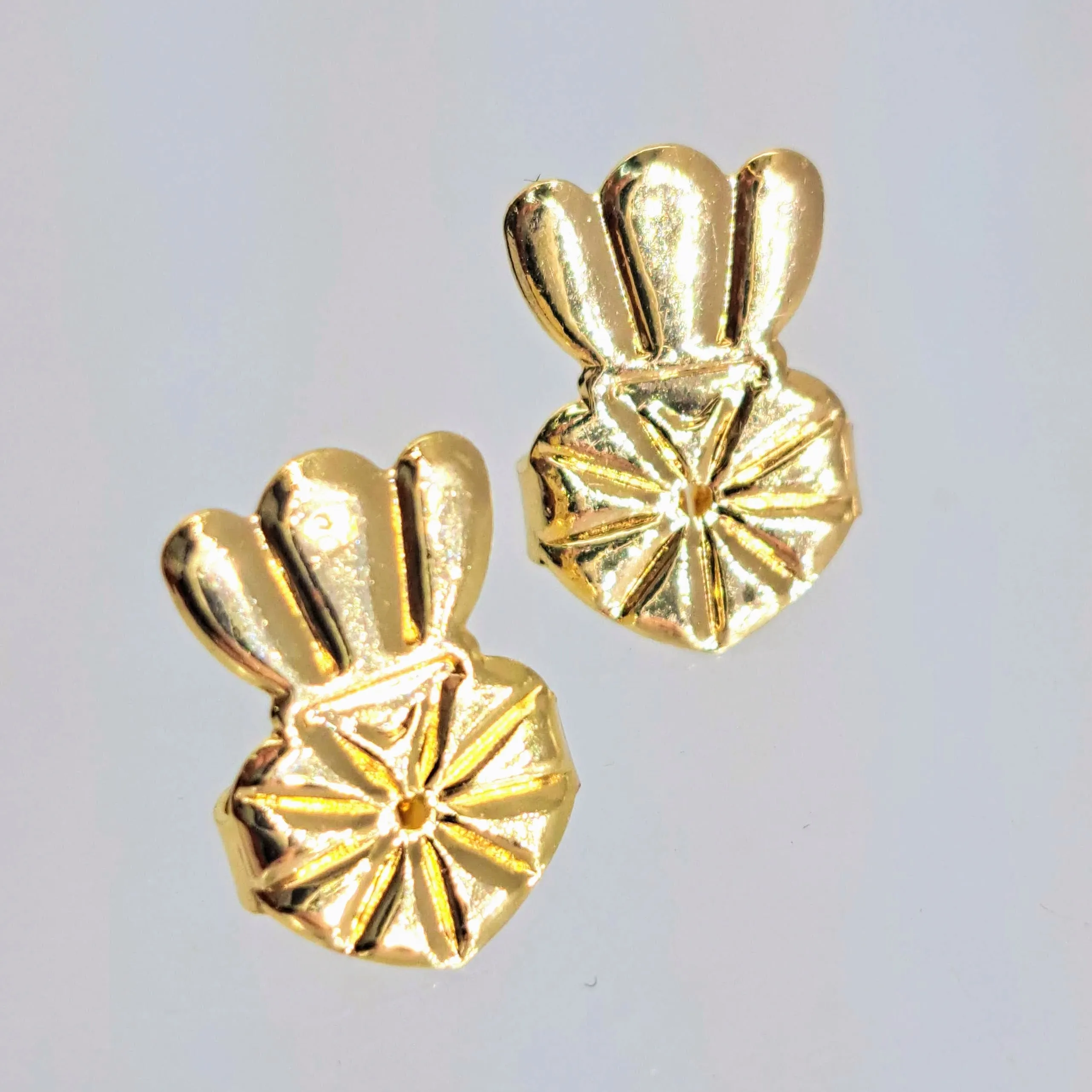 Weight Lifter Backs - Hypoallergenic, Plated Earring Backs