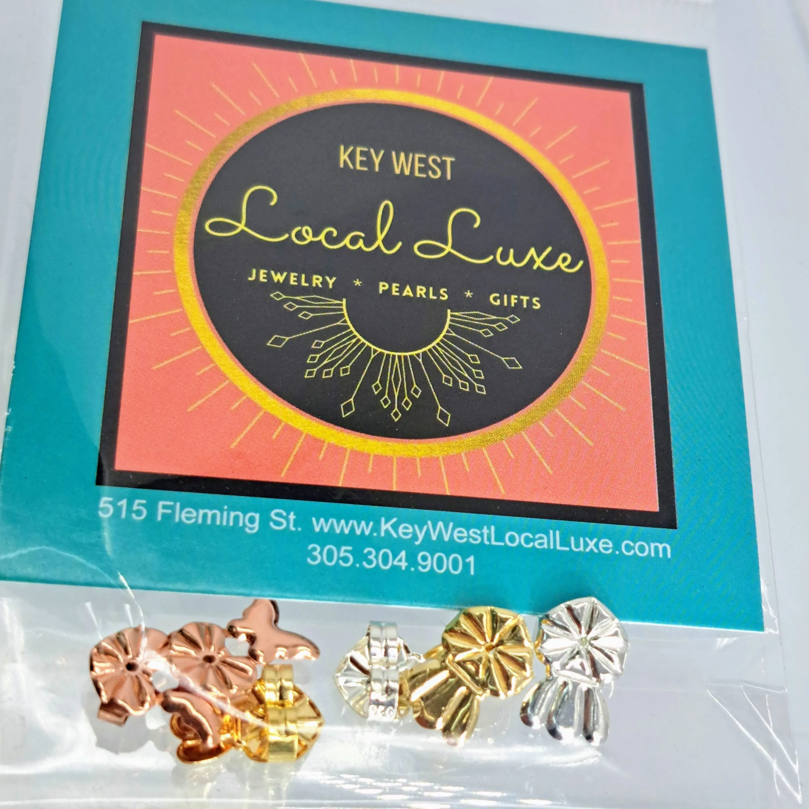 Weight Lifter Backs - Hypoallergenic, Plated Earring Backs