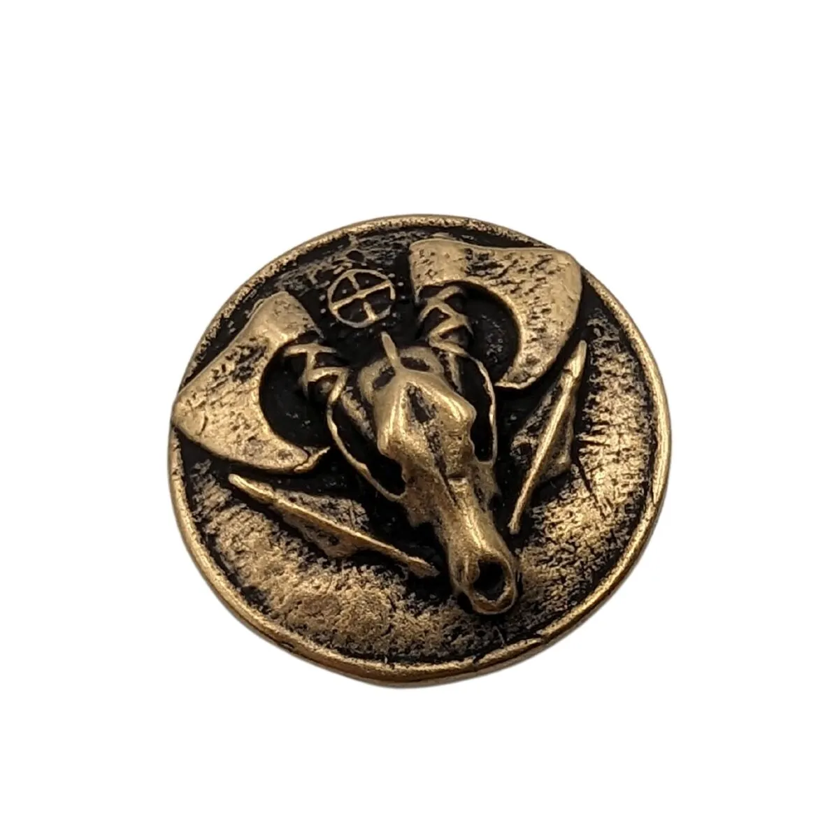 Wolf skull paracord bead