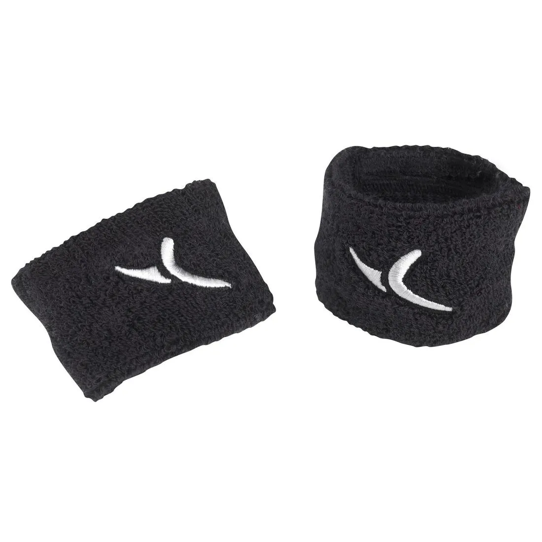 Women's Fitness Sponge Wrist Band with Pouch - Black