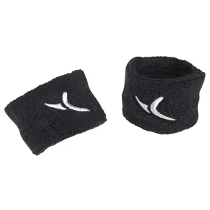 Women's Fitness Sponge Wrist Band with Pouch - Black