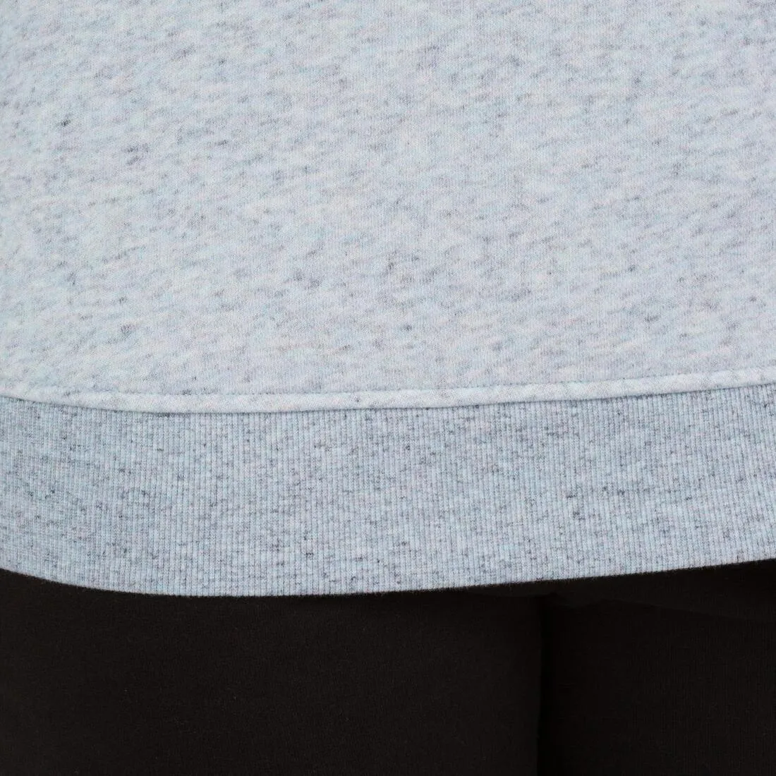 Women's Hooded Pilates & Gentle Gym Jacket - Mottled Blue