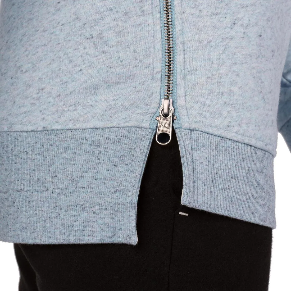 Women's Hooded Pilates & Gentle Gym Jacket - Mottled Blue
