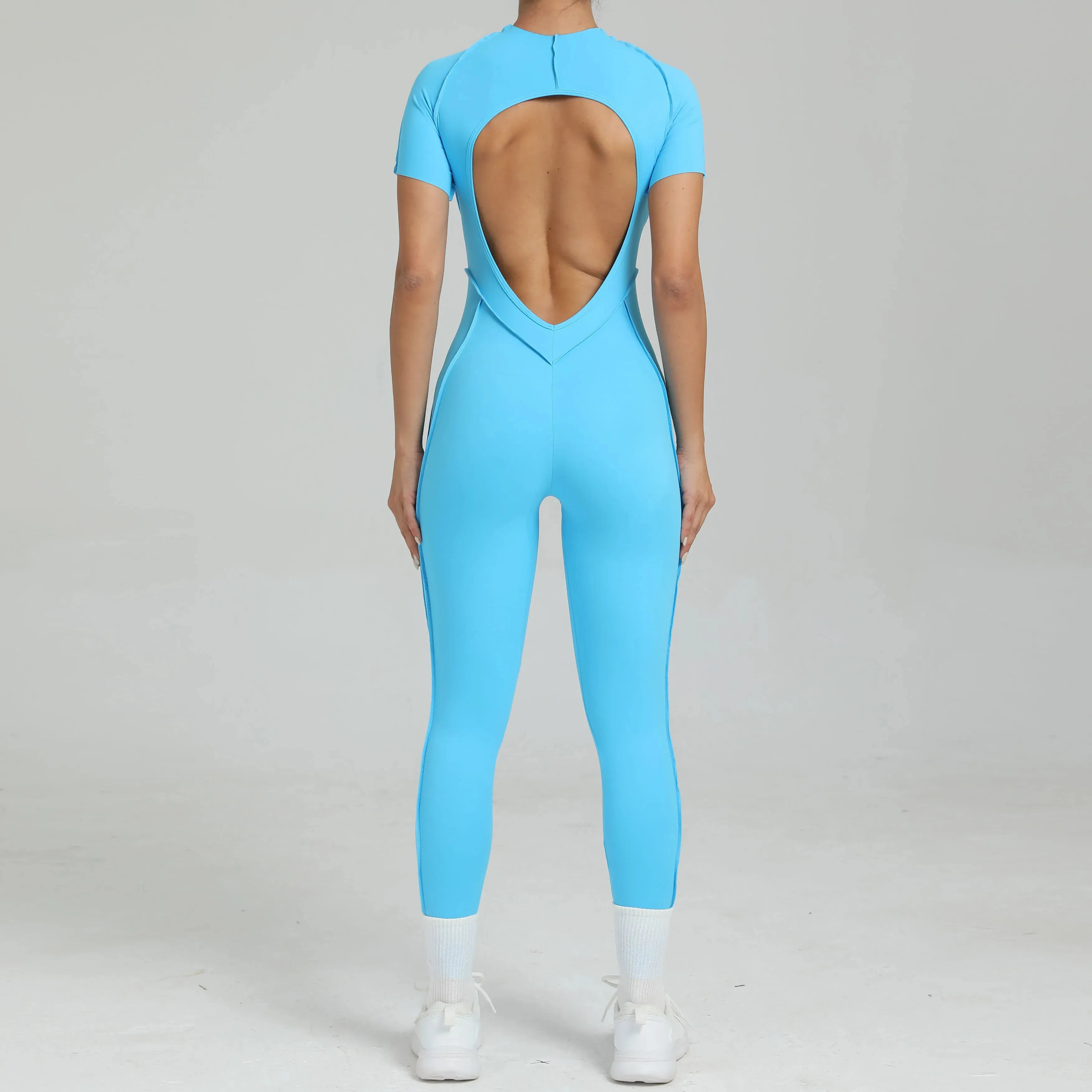 Women's One-Piece Suit with Short Sleeves