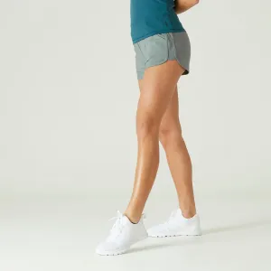 Women's Straight-Leg Cotton Fitness Shorts 520 With Pocket