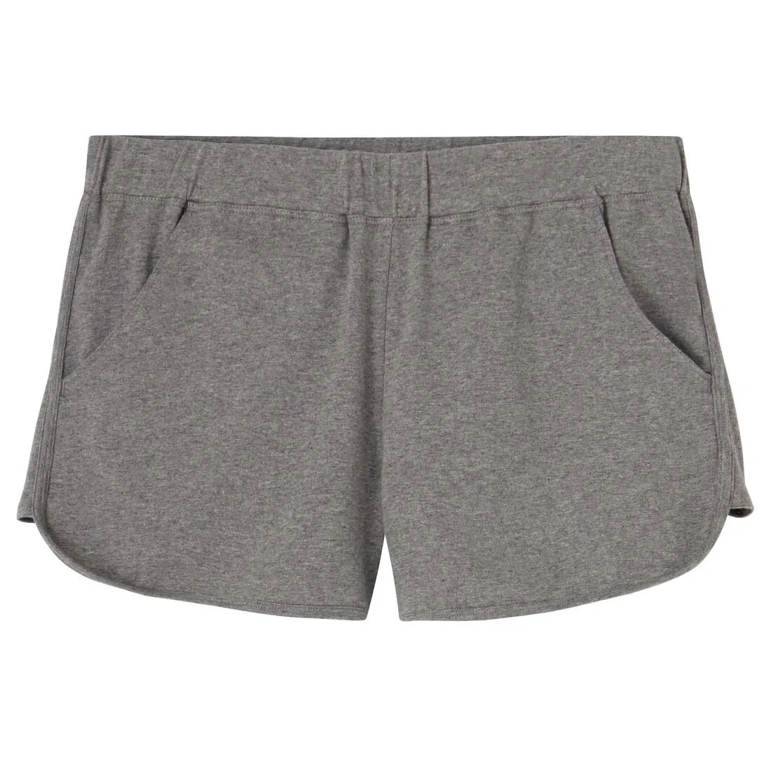 Women's Straight-Leg Cotton Fitness Shorts 520 With Pocket