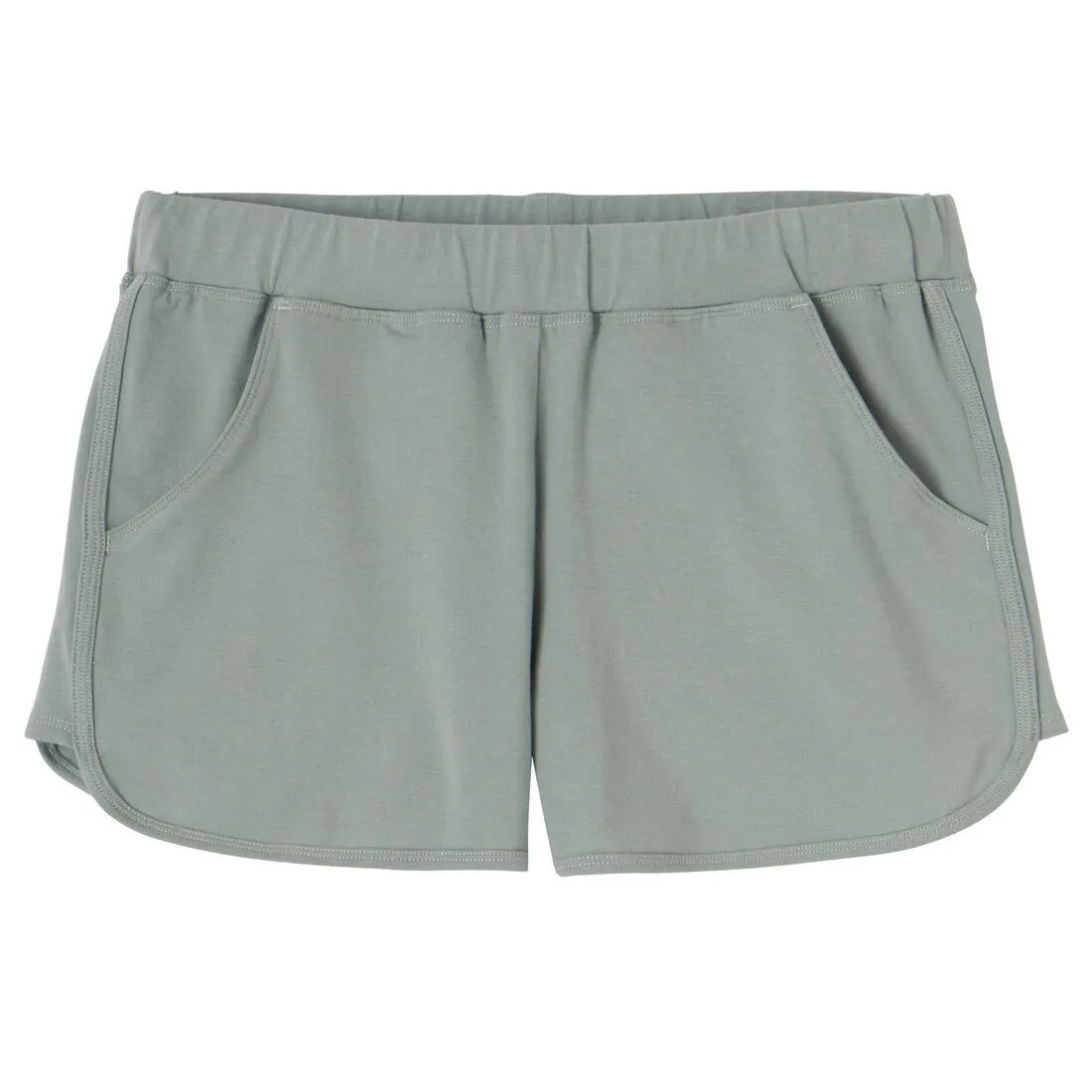 Women's Straight-Leg Cotton Fitness Shorts 520 With Pocket
