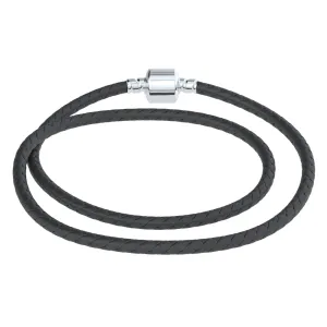 Woven Double Braided Leather Bracelet (Without Charm)