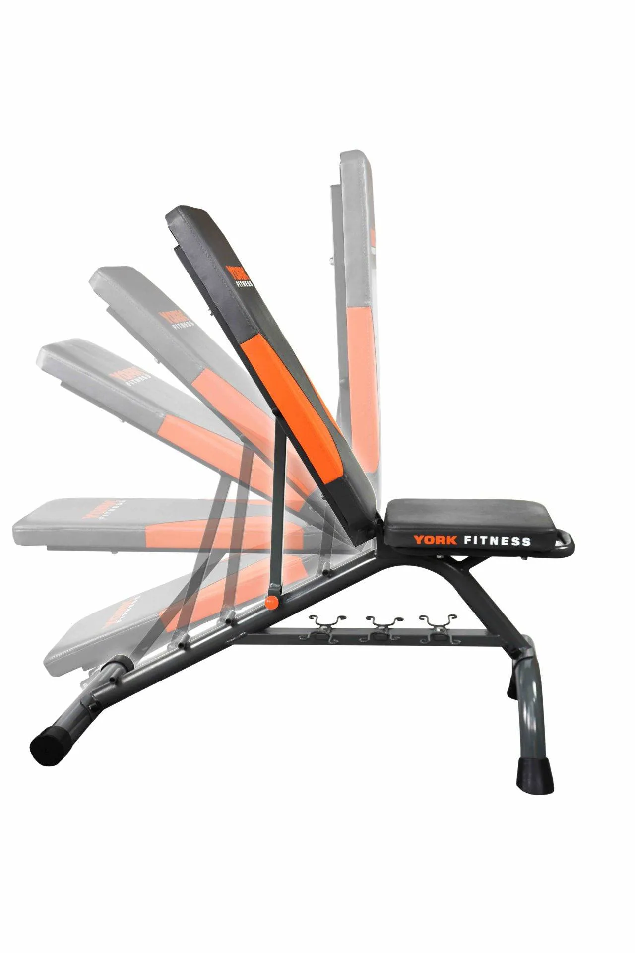 York Barbell | Perform Fitness Bench w/ Fitbell Storage