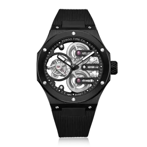 ZEROO T8 THE ORION FULL SKELETON TOURBILLONMANUAL TOURBILLON WATCH FOR GENTS - ZT008BBB