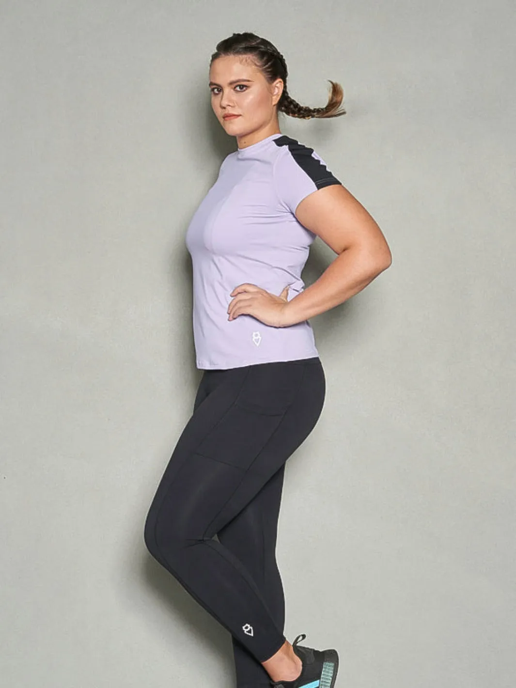 ZHOORA Flex - Sporty Iris Short Sleeve Top